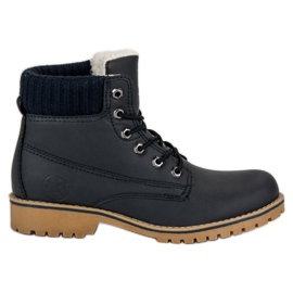 Trappeurs Bleu Marine Avec Peau De Mouton MCKEYLOR Trappeurs Bleu Marine Avec Peau De Mouton MCKEYLOR