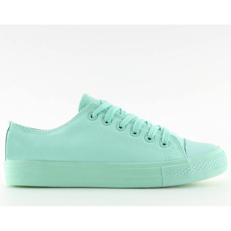 Baskets monocolores menthe femme NB176 L.GREEN vert