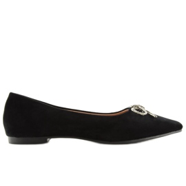 Ballerines pointues noires LT103P Noir le noir