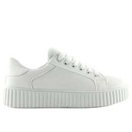 Blanc AX03 Baskets blanches à semelle haute