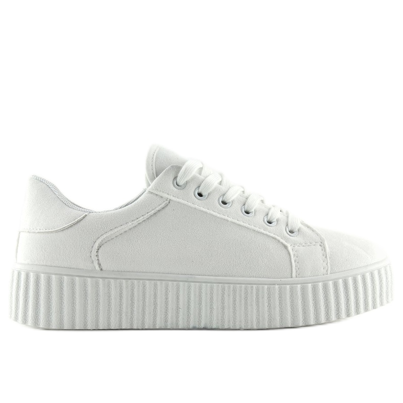 Blanc AX03 Baskets blanches à semelle haute