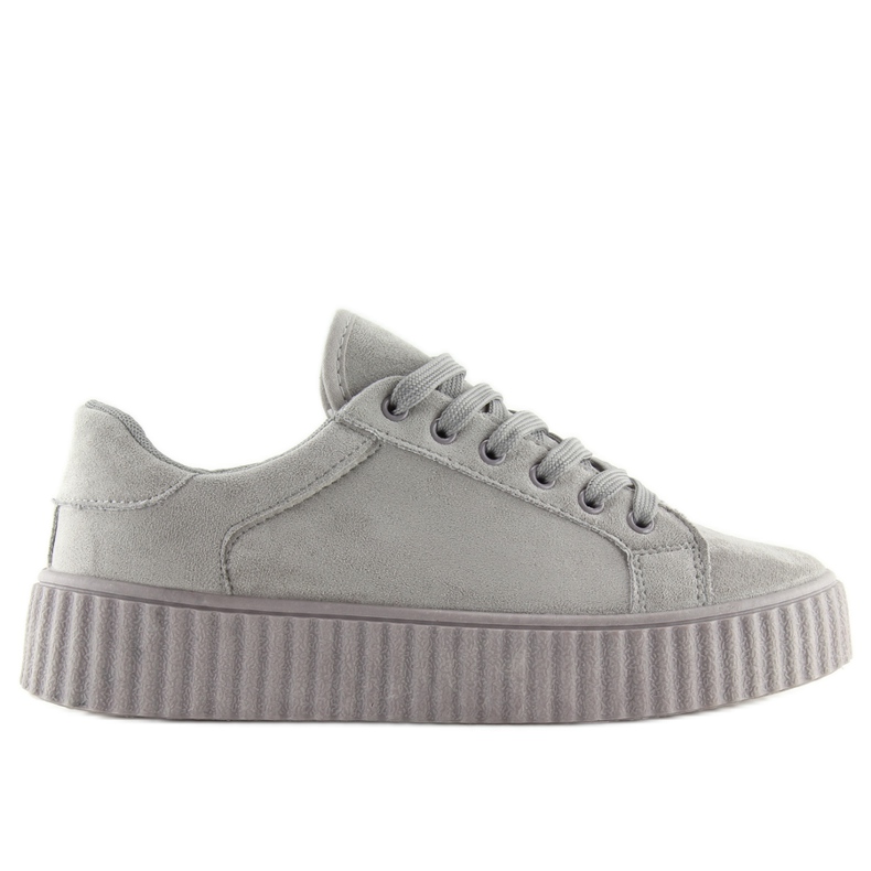 Gris AX03 Baskets à semelles hautes grises
