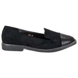 Bestelle Ballerines en daim noir