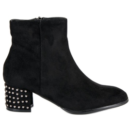 Filippo Bottines en daim élégantes le noir