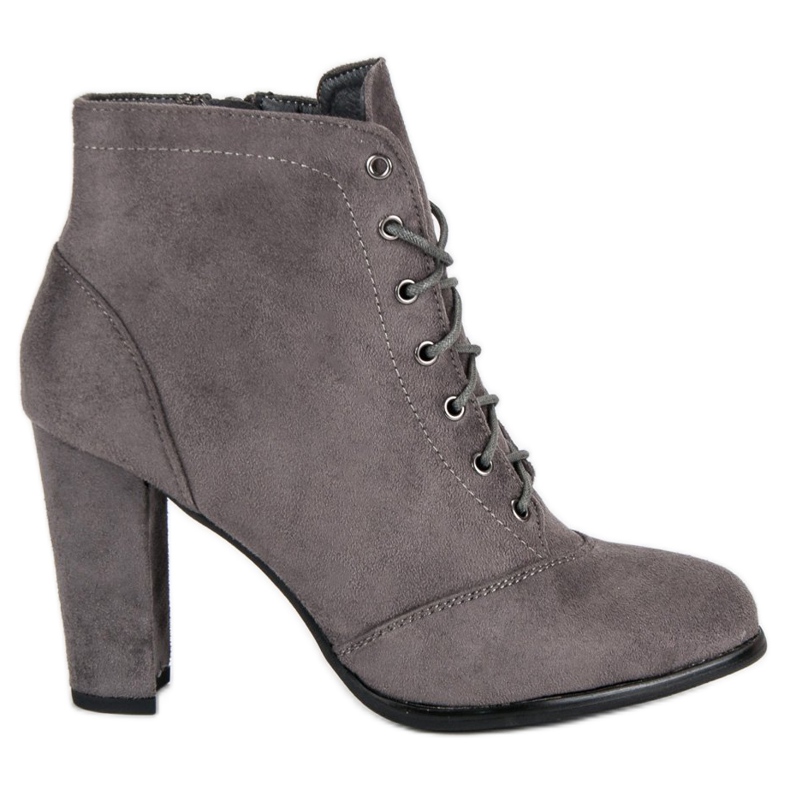 Juliet Bottes nouées sur le poteau gris Juliet Bottes nouées sur le poteau gris