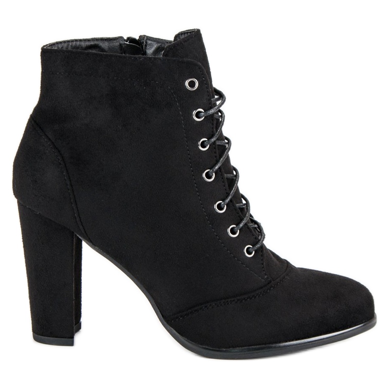 Juliet Bottes nouées sur le poteau le noir Juliet Bottes nouées sur le poteau le noir