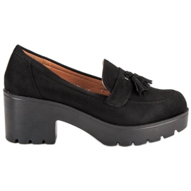 Ch. Creation Mocassins élégants noir