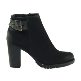 Filippo Bottes à talons pour femmes avec 8255 boucles le noir