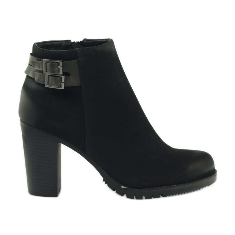 Filippo Bottes à talons pour femmes avec 8255 boucles le noir