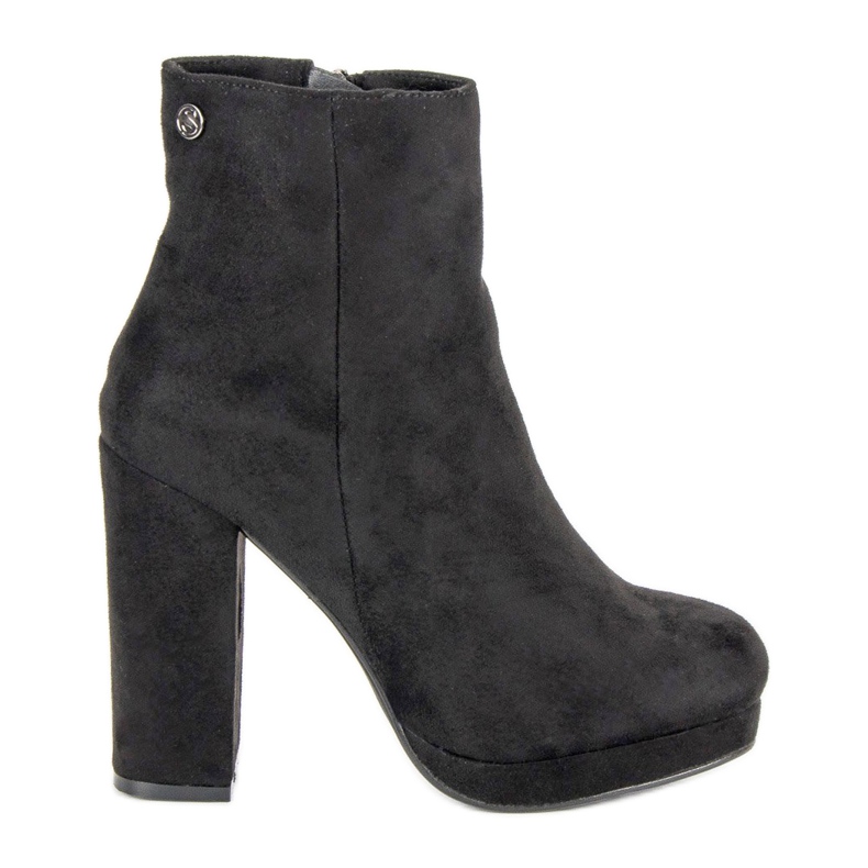 Small Swan Bottes classiques sur le poteau le noir