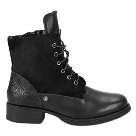 Bottes de motard noires le noir Bottes de motard noires le noir