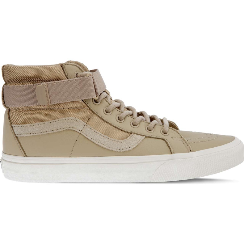 Vans Sk8 Hi Reissue Strap UB5 - Sucre de maïs balistique en cuir daim brun