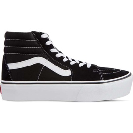 Vans Sk8 Hi Platform 2 6BT Noir Blanc Véritable le noir