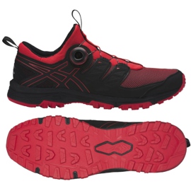 Chaussures de course Asics Gel Fuji Rado M T7F2N-600 noir rouge