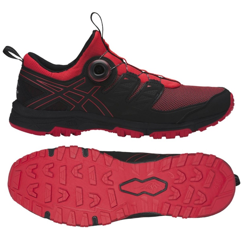 Chaussures de course Asics Gel Fuji Rado M T7F2N-600 le noir rouge