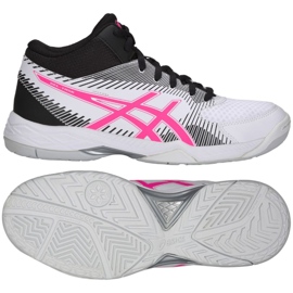 Chaussures de volley-ball Asics Gel-Task Mt W B753Y-100 blanc blanc