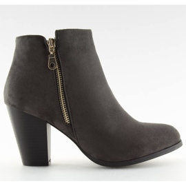 Bottines en daim gris gris 622