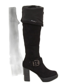 Noir 862-GG Bottines compensées noires