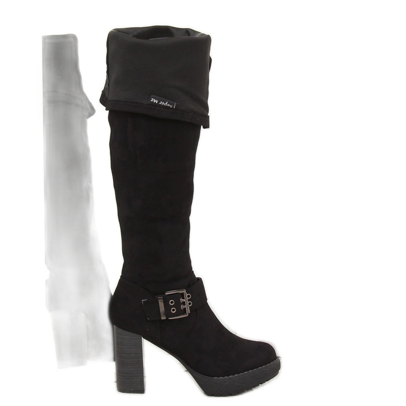 Noir 862-GG Bottines compensées noires le noir