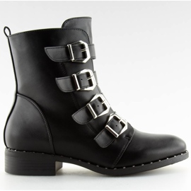 Bottes à boucles noires 6312 noires