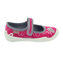 Befado chaussures pour enfants ballerines chaussons 114x308 gris rose