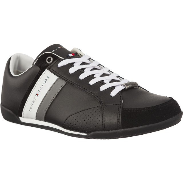 Tommy Hilfiger Matériau corporatif Mix Cupsole 990 le noir Tommy Hilfiger Matériau corporatif Mix Cupsole 990 le noir