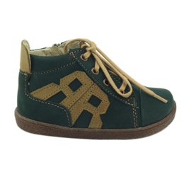 Ren But Chaussures pour enfants en cuir 1501 vert