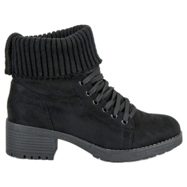 Seastar Bottes noires à lacets le noir Seastar Bottes noires à lacets le noir