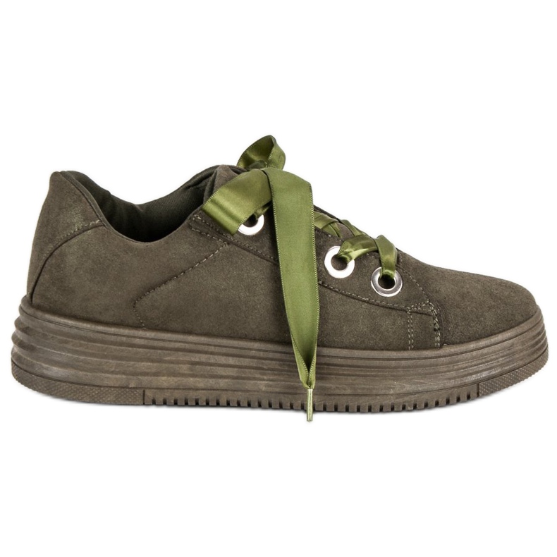 Baskets en daim vert foncé Baskets en daim vert foncé