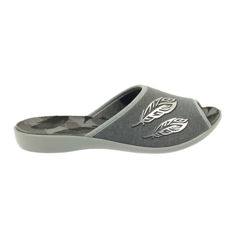 Befado chaussures pour femmes pantoufles 254D096 pantoufles gris