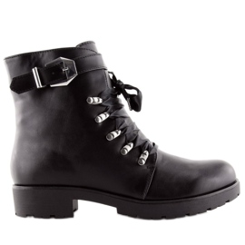 Bottes noires et un ruban noir FC-H125 Black le noir