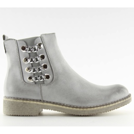 Bottes pour femmes Bottes Jodhpur F2333 gris
