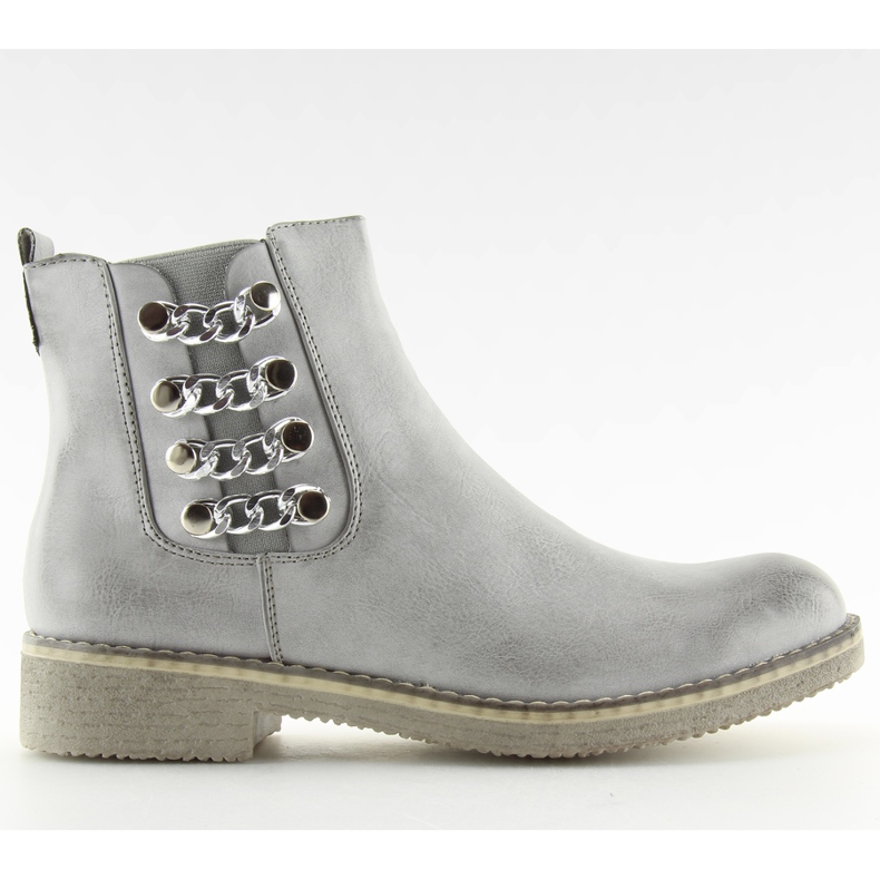 Bottes pour femmes Bottes Jodhpur F2333 gris
