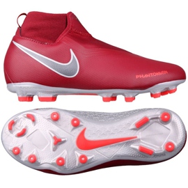 Chaussures de football Nike Phantom VSN Academy DF FG Jr AO3287-606 rouge