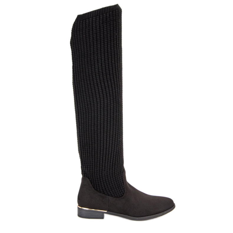 Super Me Bottes ajustées pour femmes le noir