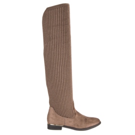 Super Me Bottes ajustées pour femmes brun