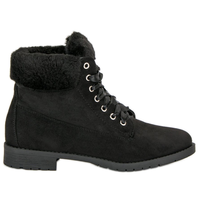 Seastar Bottes nouées en daim le noir