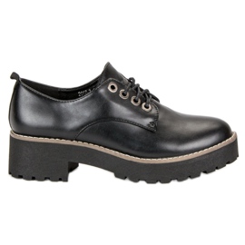 Chaussures à lacets à la mode noir