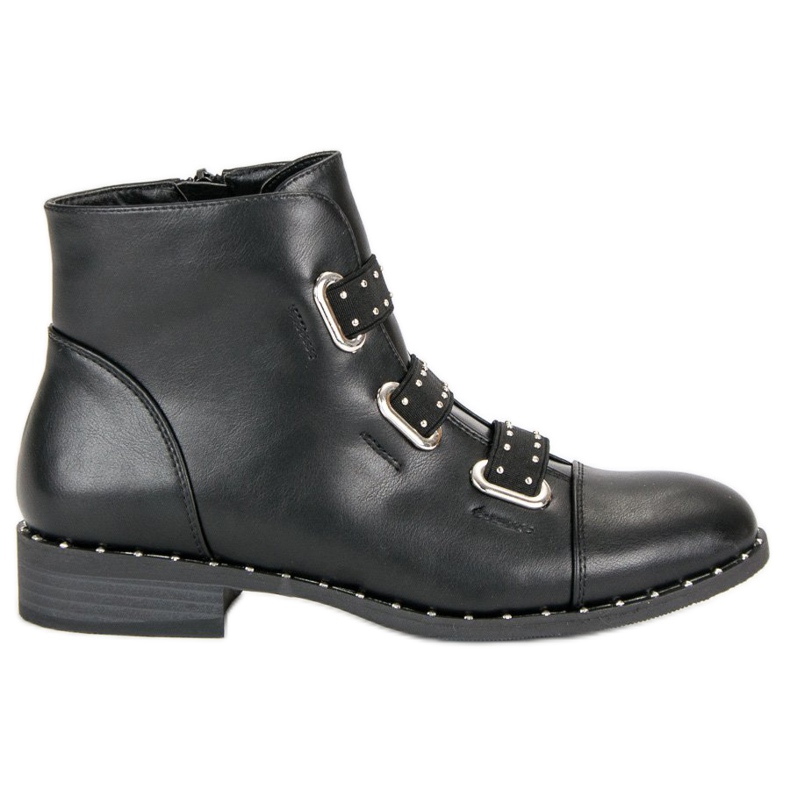 Bestelle Bottines noires à fermeture éclair le noir