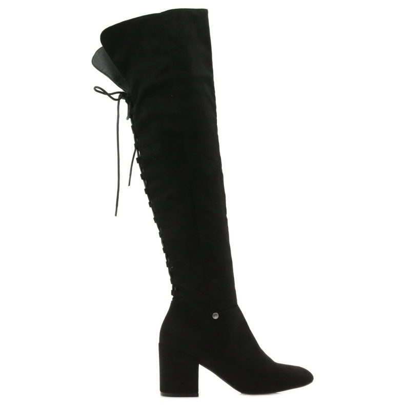 Bottes à talons noires Black Big Star 274517 le noir Bottes à talons noires Black Big Star 274517 le noir