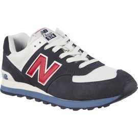 New Balance Ml574esc blanc rouge bleu marine