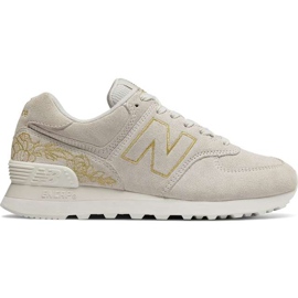 New Balance Wl574nga Sel De Mer Floral Avec Or gris New Balance Wl574nga Sel De Mer Floral Avec Or gris
