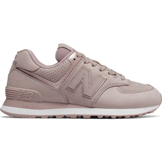 New Balance Wl574nbm Au Lait Avec Champagne Métallique violet