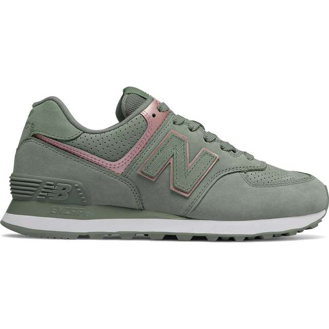 New Balance Wl574nbl Graine De Champagne Métallique vert