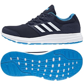 Chaussures de course adidas galaxy 4 M B44627 bleu