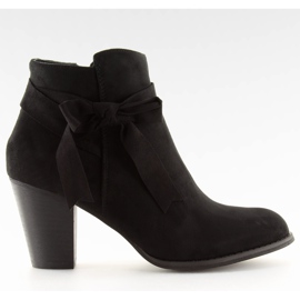 Bottines noires à talons 863-GA Noir le noir