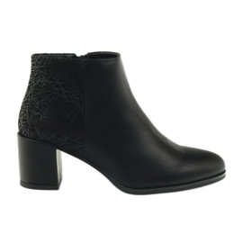 Bottines noires à talons Sergio Leone 542