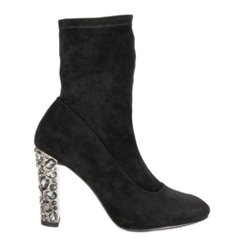 Vices Bottines en daim élégantes le noir