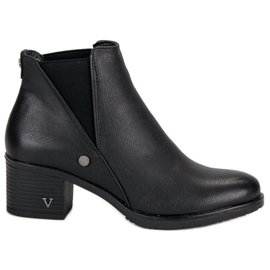 Bottines Chelsea Bottines à Talon VINCEZA noir