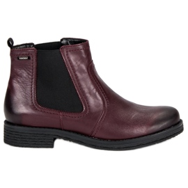 Bottines chelsea bordeaux VINCEZA rouge